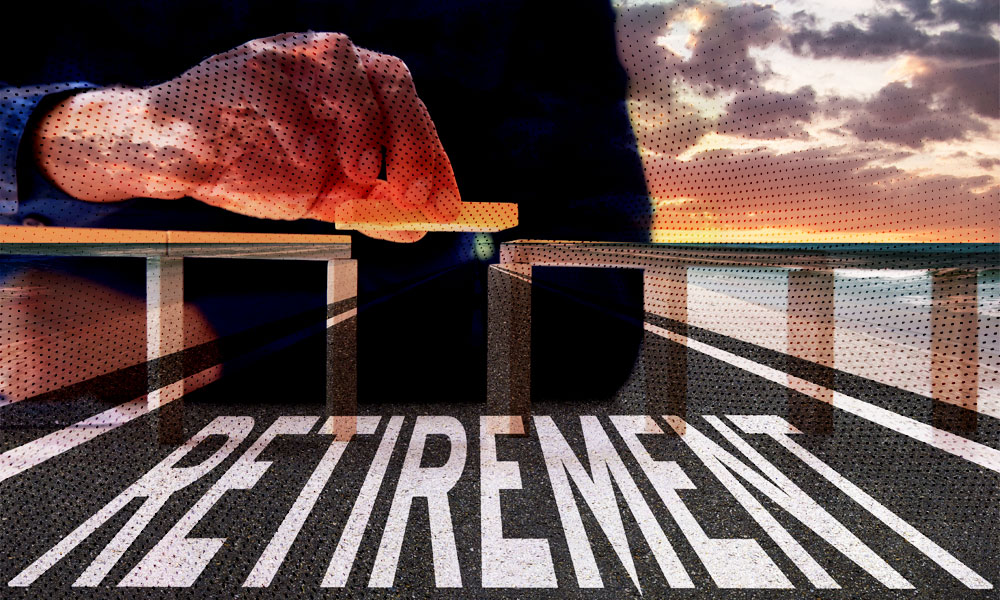 A conceptual image symbolizing retirement savings and security
