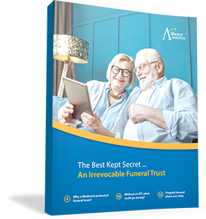 Booklet cover for The best kept secret ... an irrevocable funeral trust