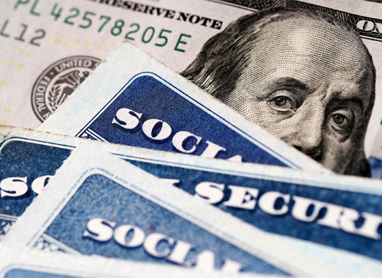 Social Security cards and U.S. currency symbolize retirement planning, financial security, budgeting, savings, and income strategies for retirees managing assets, health care costs, and long-term wealth.