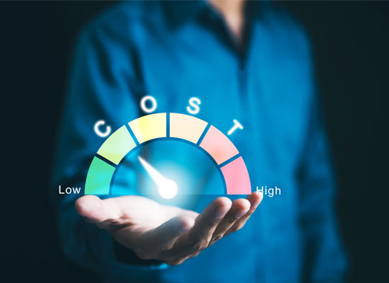 Visual representation of cost considerations in long-term care insurance