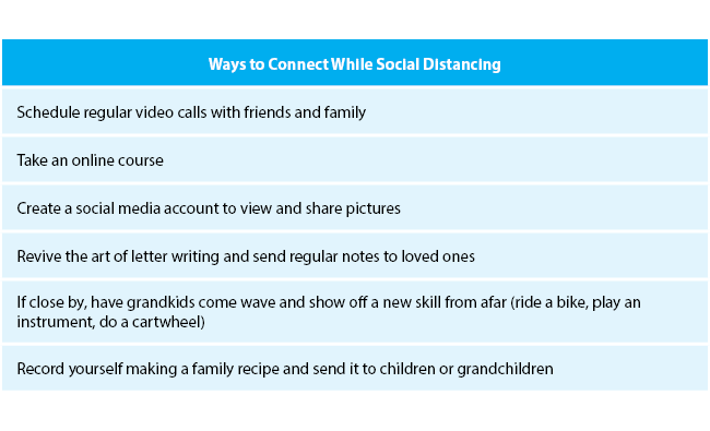 Ways to connect while social distancing