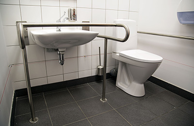 Handicapped accessible bathroom